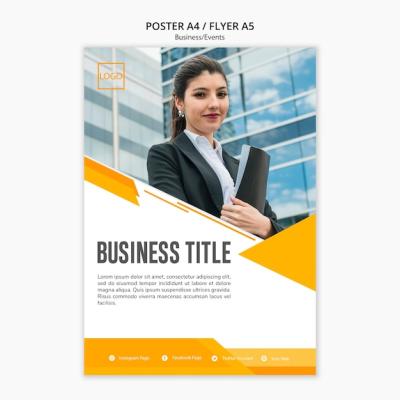 Modern Business Template Design – Free Download