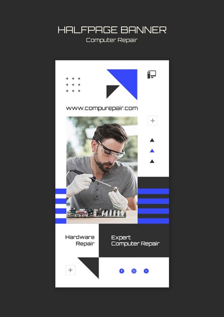 Computer Repair Template Design – Free Download