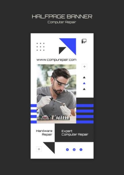 Computer Repair Template Design – Free Download