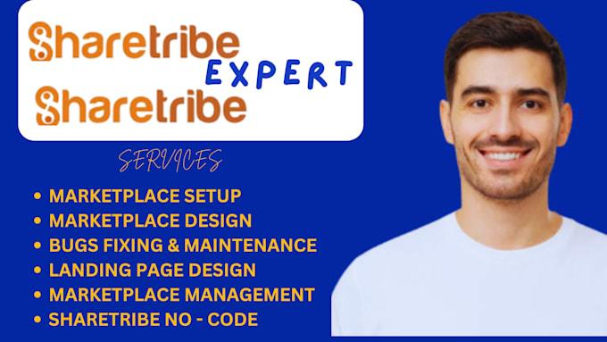 I Will Setup Sharetribe Marketplace Platform & Sharetribe Landing Page