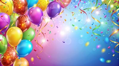 Colorful Balloons and Confetti – Free to Download