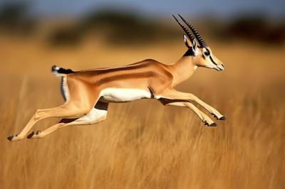 A Gazelle Running Through Tall Grass – Free Stock Photo, Download Free