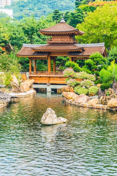 Asian Garden Building – Free Download Stock Photo