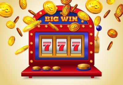 Big Win Slot Machine with Flying Golden Coins – Free Download