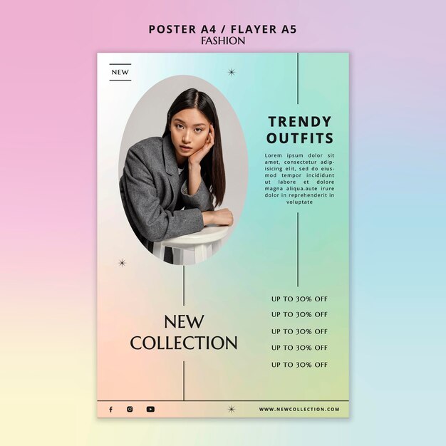 Trendy Outfits Poster Template – Free Download