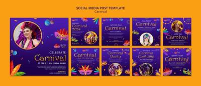 Carnival Celebration Instagram Posts – Download Free Stock Photo