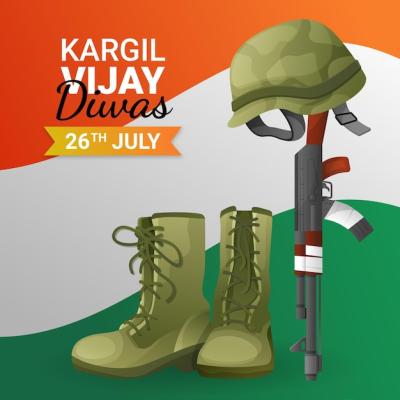 Flat Kargil Vijay Diwas Illustration – Download Free Stock Photo