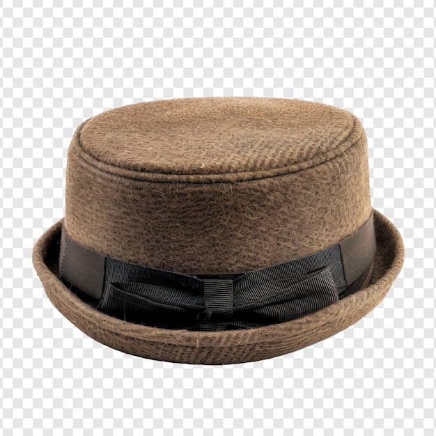 Pork Pie Hat Front View on Transparent Background – Free Stock Photo Download