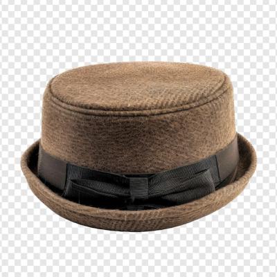 Pork Pie Hat Front View on Transparent Background – Free Stock Photo Download