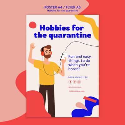 Poster Template for Hobbies During Quarantine – Free Download