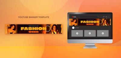 Women’s Fashion YouTube Banner Template – Free Download