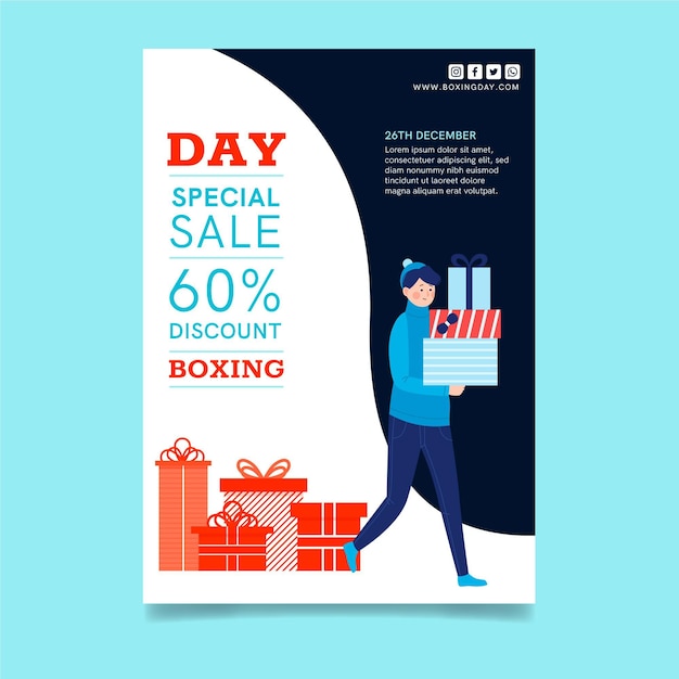 Boxing Day Poster A4 Concept – Free Download