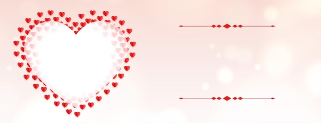 Romantic Valentine’s Day Hearts Banner – Free Download Stock Photo