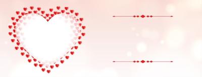 Romantic Valentine’s Day Hearts Banner – Free Download Stock Photo