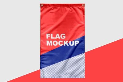 High-Quality Flag Mockup – Download Free Stock Photo