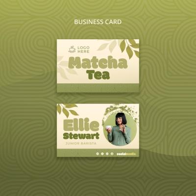 Matcha Tea Business Card – Free to Download