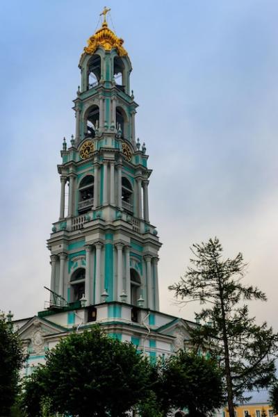 Trinity Lavra of St Sergius Bell Tower in Sergiev Posad, Russia – Free Download