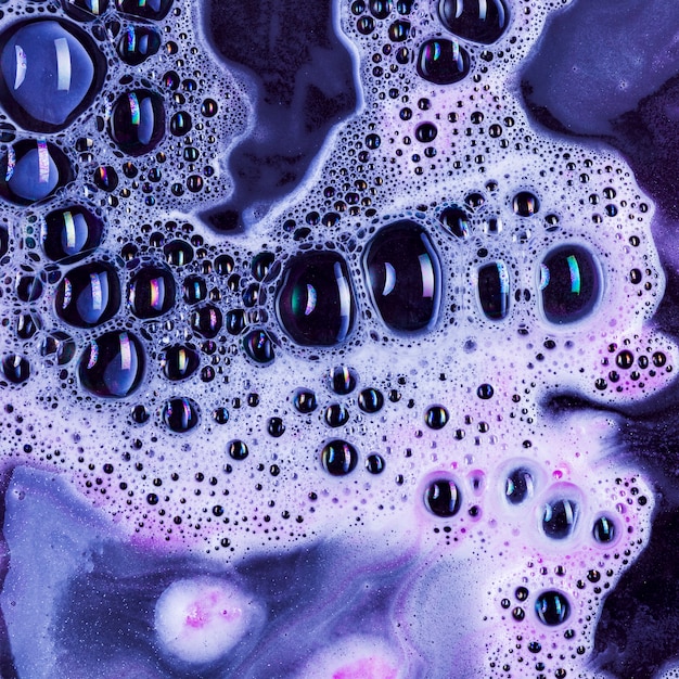 Black Liquid with Foam and Blobs – Free Stock Photo, Download Free