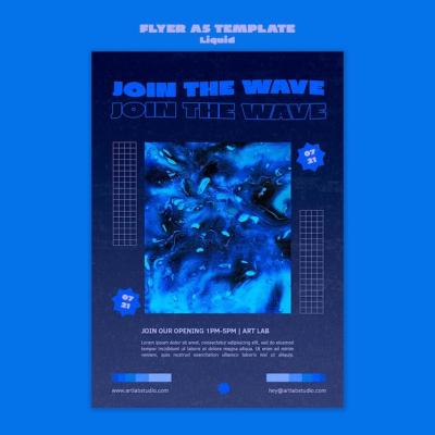 Art Wave Flyer Template – Free Download, Download Free Stock Photo