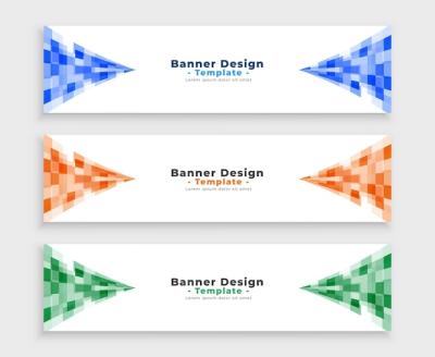 Corporate Website Vector Banner Templates – Free Download