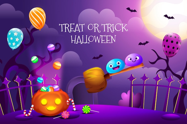 Realistic Background for Halloween Celebration – Free Download