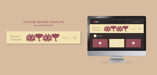 Ganesh Chaturthi Flat Design Template â Free Download