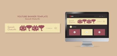 Ganesh Chaturthi Flat Design Template â Free Download