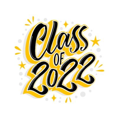 Hand Drawn Class of 2022 Lettering – Free Download