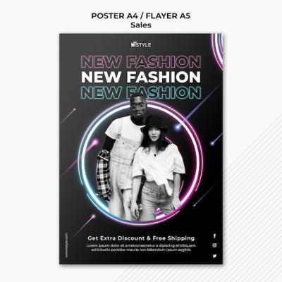 Fashion Sales Poster Template – Free Download