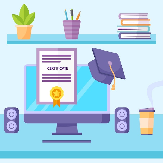 Online Certification: Free Download of Vector Templates