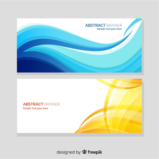 Abstract Waves Banners – Free Download for Stunning Vector Templates