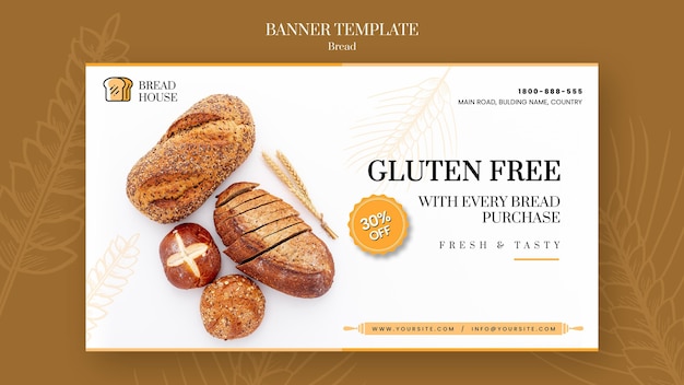 Bread Concept Banner Template – Free Download