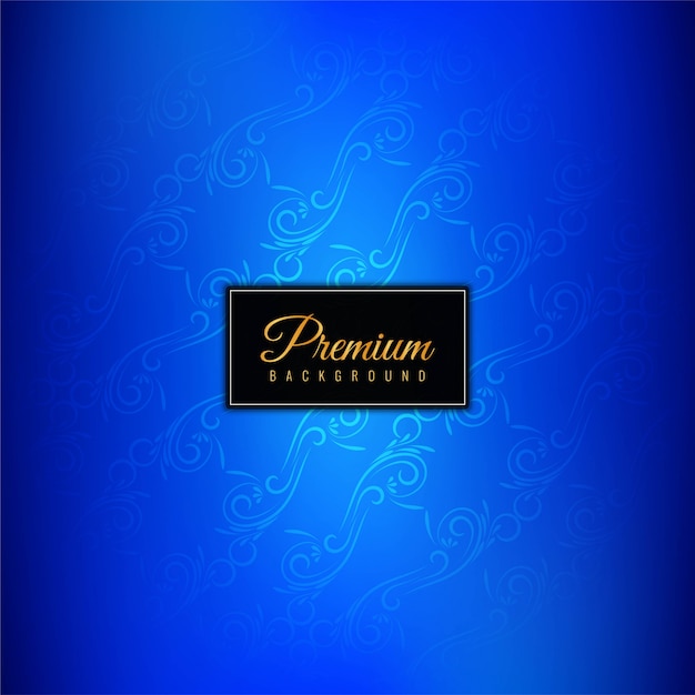 Decorative Blue Luxury Premium Background – Free Download