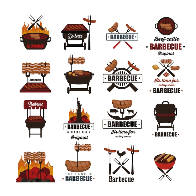 Barbecue Label Collection – Free Download