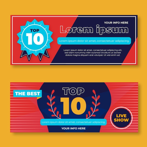 Top 10 Rating Banners for Your Projects – Free Download