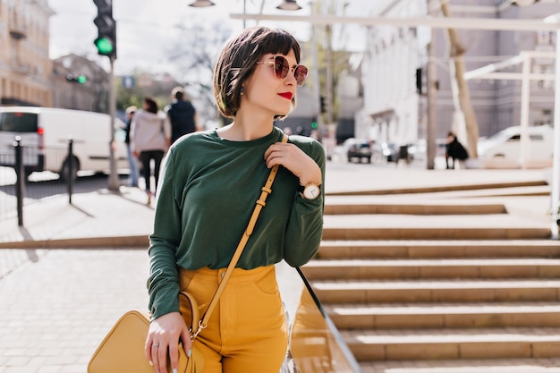 Pensive White Girl in Casual Outfit Exploring the City – Free Stock Photo, Download Free