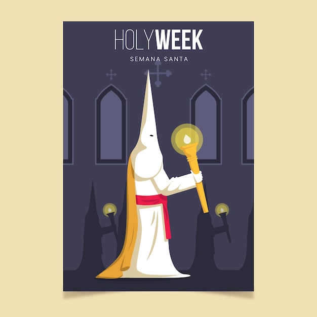 Holy Week Poster Template Concept – Free Download