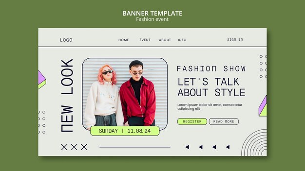 Fashion Event Template Design – Free Download