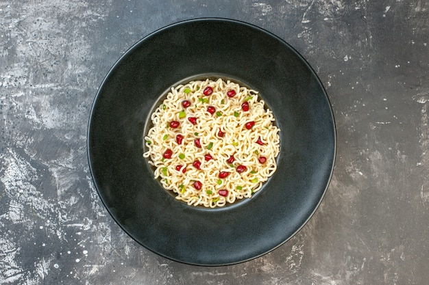 Ramen Noodles on Black Round Plate – Free Stock Photo for Download