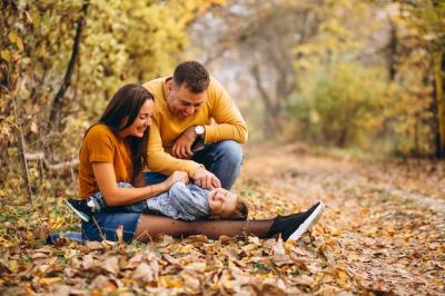 Family Enjoying Autumn in the Park – Free Stock Photo, Download Free