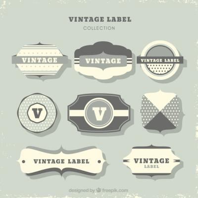 Vintage Style Labels Collection – Free Download