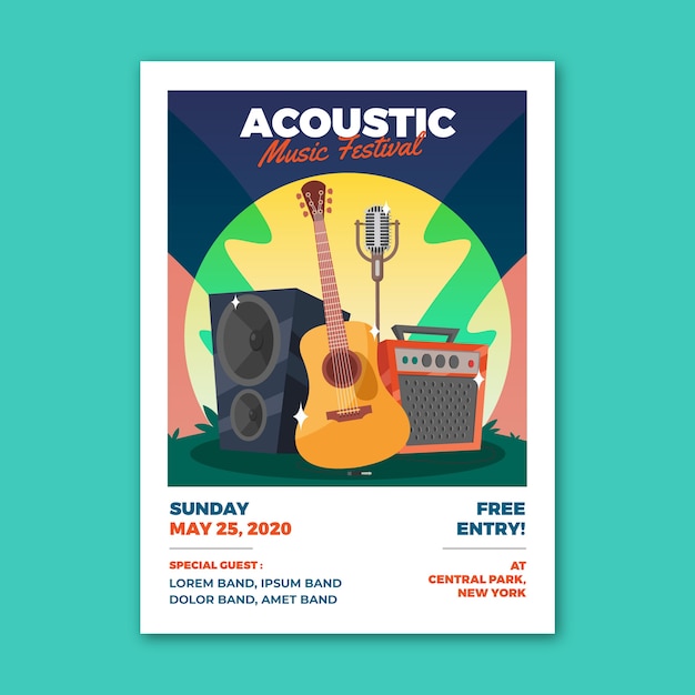 Music Poster Template – Free Download