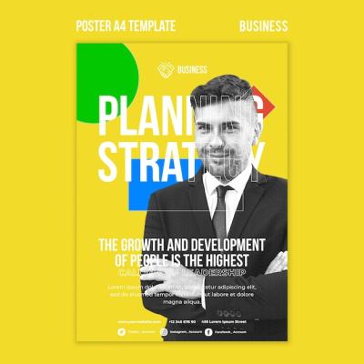 Business Poster Template – Download Free Stock Photo