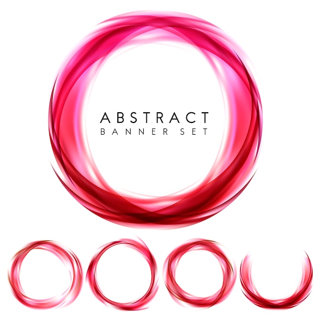 Red Abstract Banner Set – Download Free Stock Photos