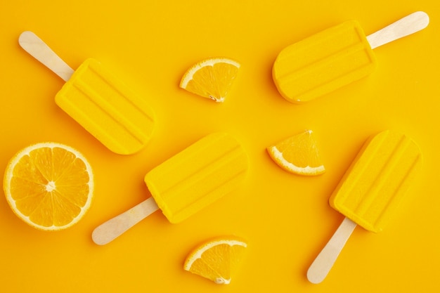 Yellow Flavoured Ice Cream from Above – Free Download