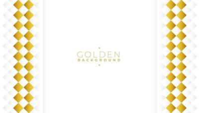 Luxurious White and Golden Abstract Banner – Free to Download