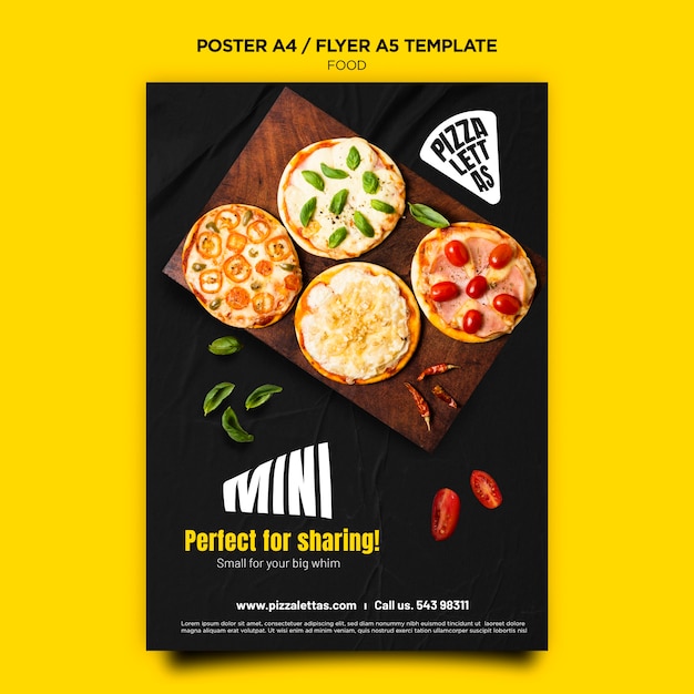 Italian Food Poster Template – Free Download