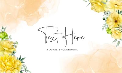 Beautiful Blooming Watercolor Flower Background – Free to Download