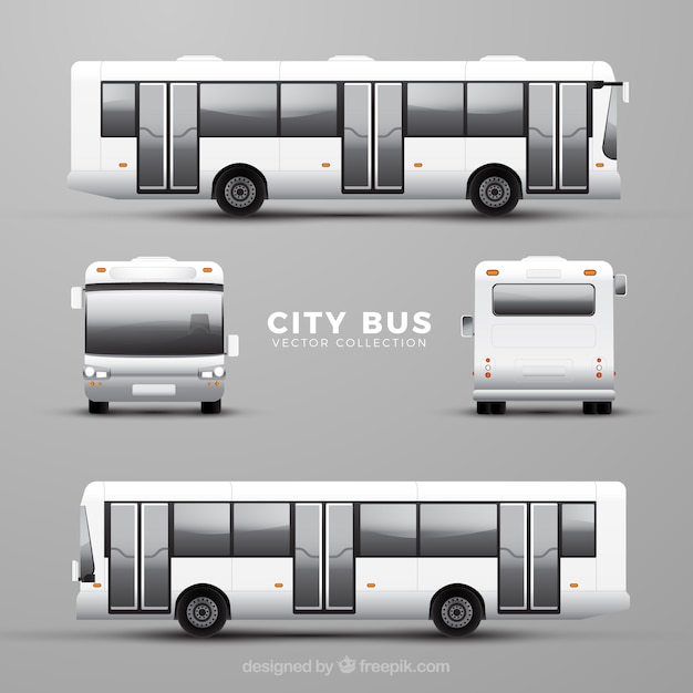 Different Perspectives of a Bus Set – Free Download