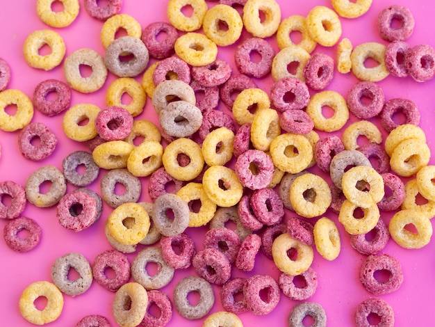 Delicious and Nutritious Fruit Cereal Loops – Free Stock Photo for Download